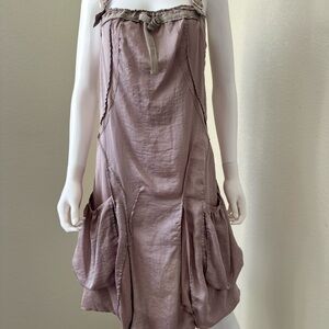 Elegant Mauve Sleeveless Dress